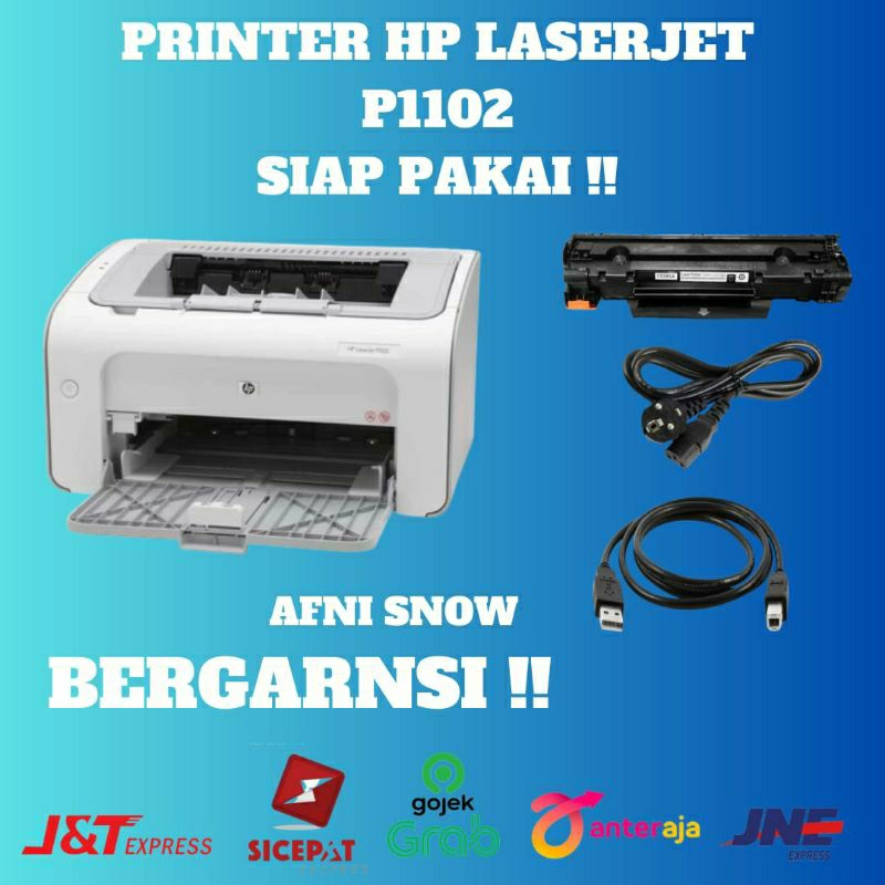 Printer HP Laserjet P1102 Cartridge 85a Printer 1102 printer hp 1102 + Toner Baru Siap Pakai Berkualitas