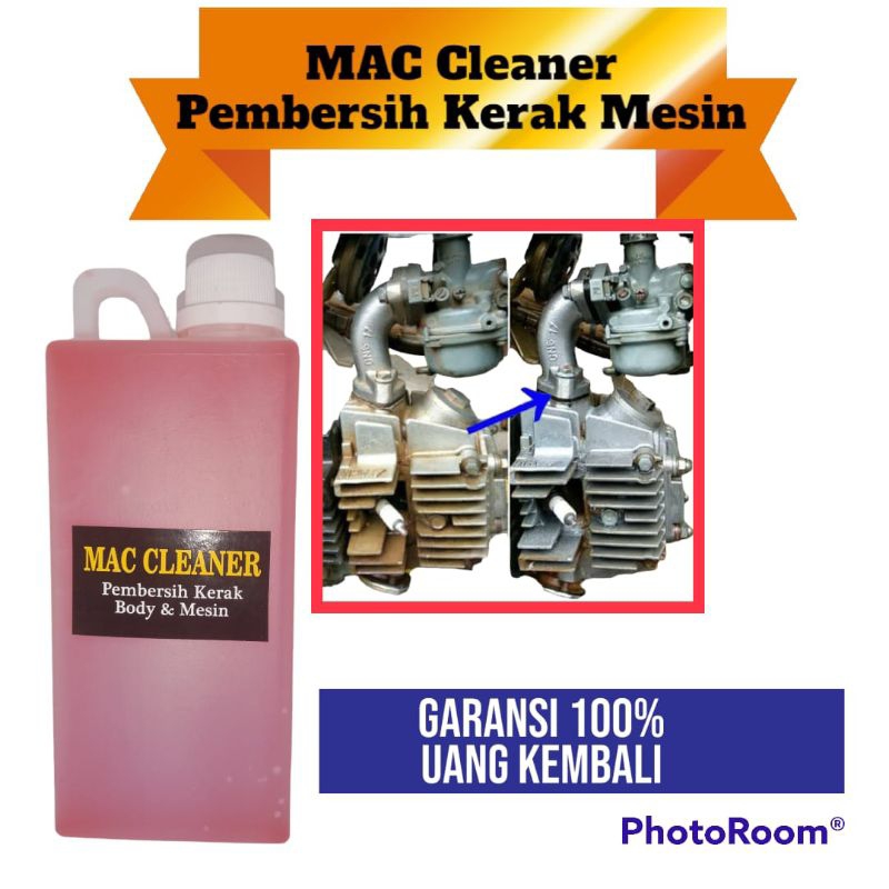 MAC CLEANER, Degreaser Obat Pembersih Mesin Mobil Motor Kerak Mesin 1 Liter