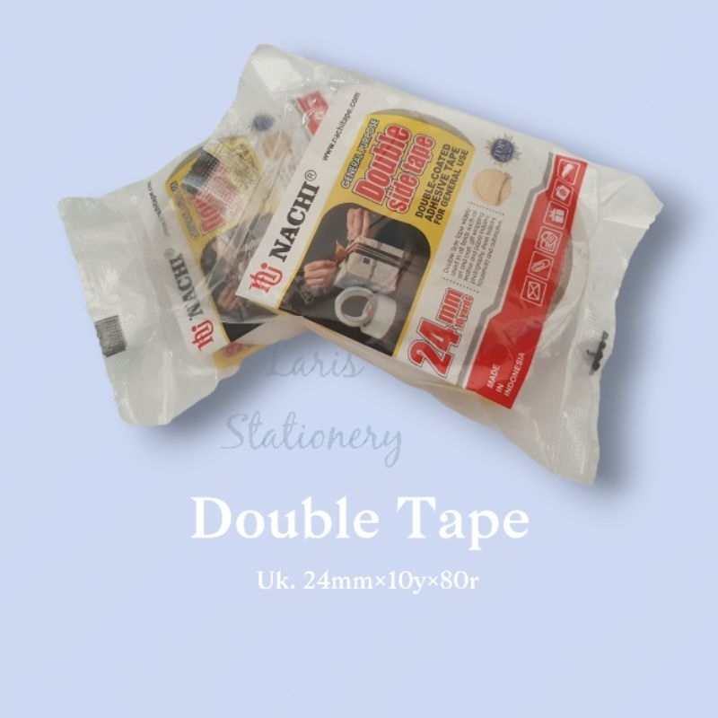 

Double Tape Nachi 24 mm Solasi 2 sisi Putih