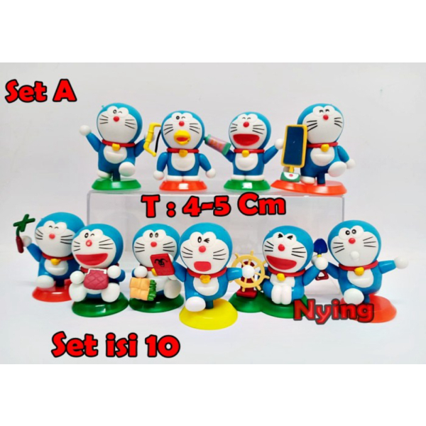 

Unik Figure / Miniatur Topper Doraemon set isi 10 Pajangan Berkualitas - Set A Diskon