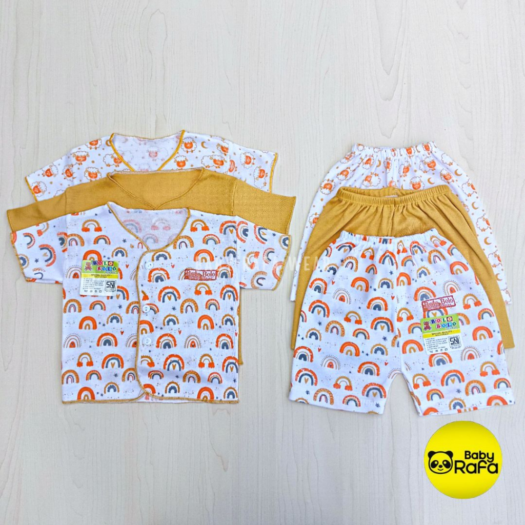 Serian Mustard - 18 PCS Paket Lahiran Setelan Baju Bayi Celana Bayi Baru Lahir Gift Set Baby merk SNI Bolo - Bolo MUSTARD SERIES