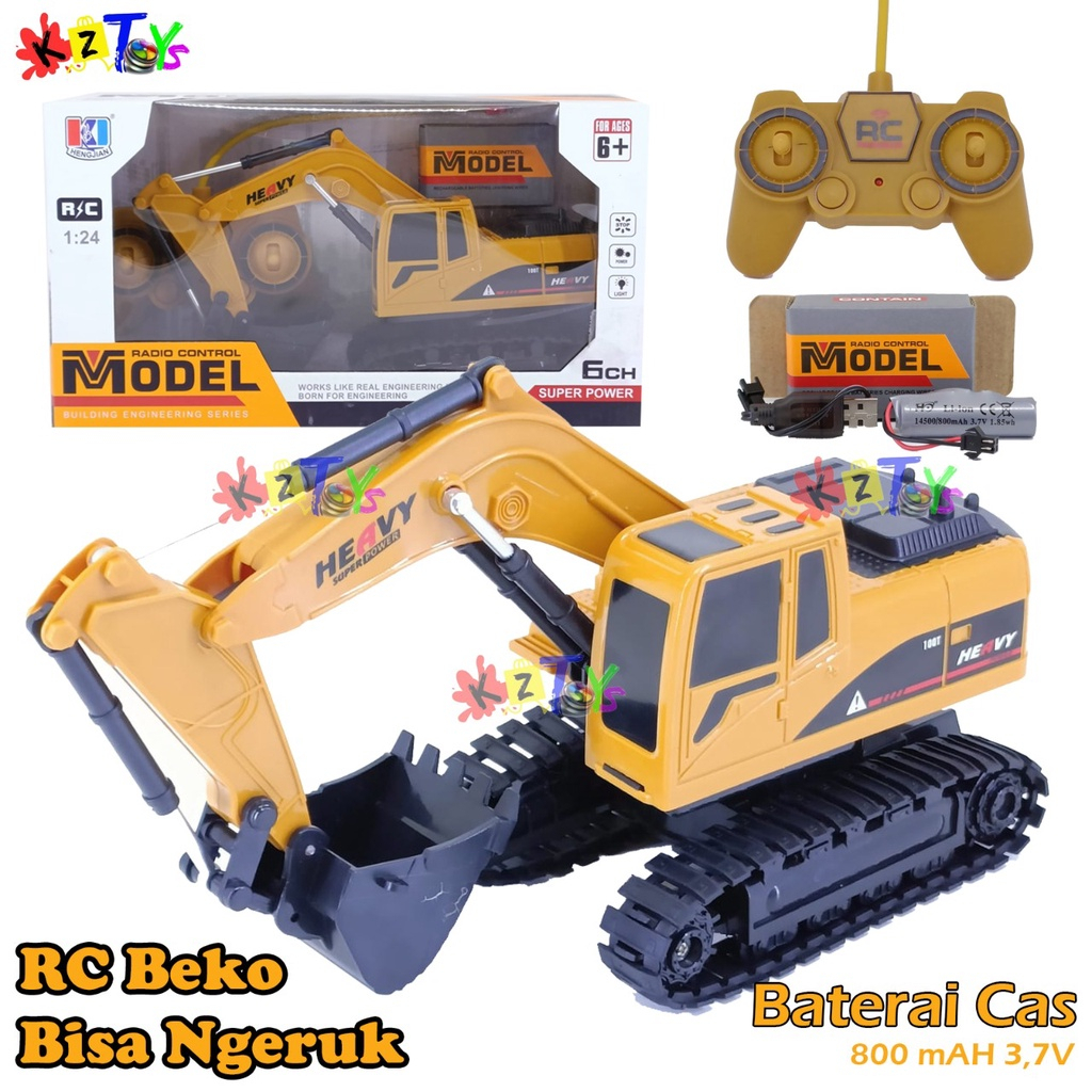 RC TRUCK BEKO MODEL EXCAVATOR 2.4 Ghz +  EXCAVATOR CRANE MOBIL BEKO REMOTE CONTROL RADAR