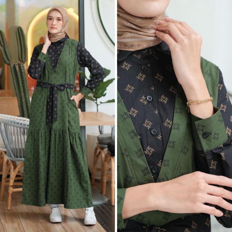 promo korina dress mono aurora