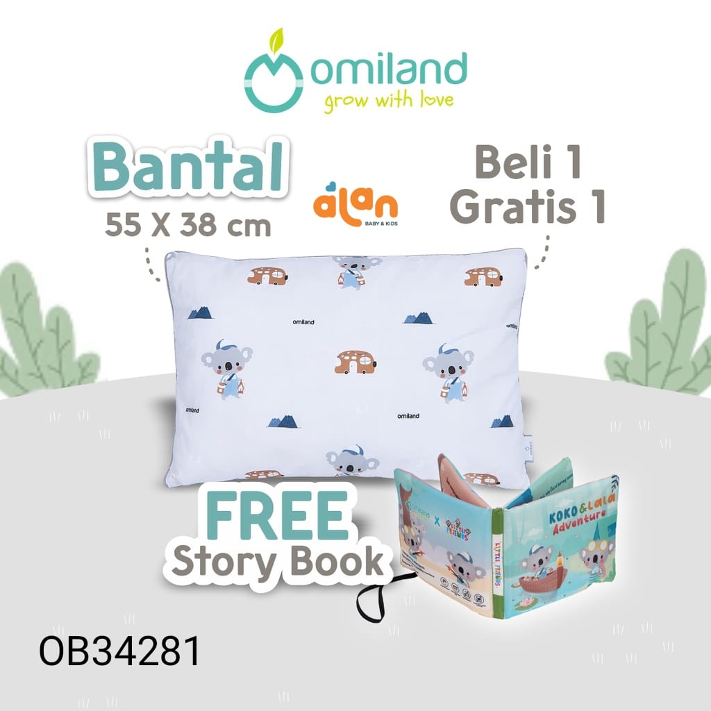 Omiland Bantal Anak Gratis Soft Book - Koala Series OB34281 OB35281