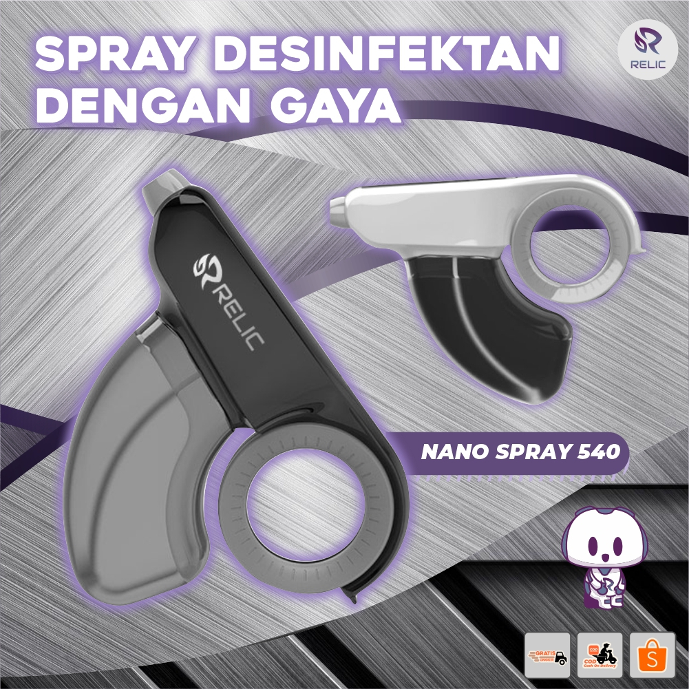 Relic Nano Spray Gun Portable Alkohol Pembersih Udara Premium Berkualitas Termurah