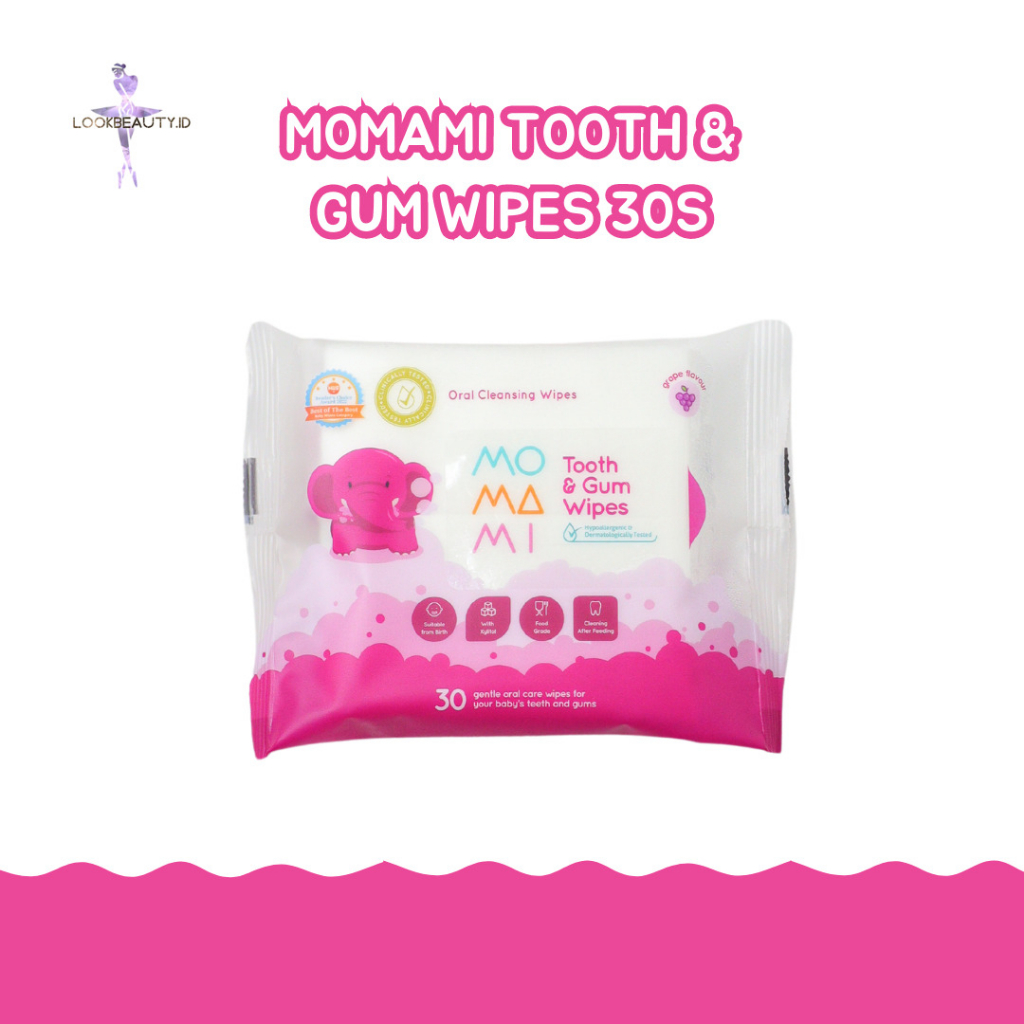 [LB] MOMAMI TOOTH &amp; GUM WIPES 30S- ANTIBACTERIAL WIPES 10S 60S - MOMAMI TISU BASAH BAYI - TISSUE GUSI DAN GIGI BAYI MOMAMI -IMPLORA ANTISEPTIC WIPES 10 SHEETS