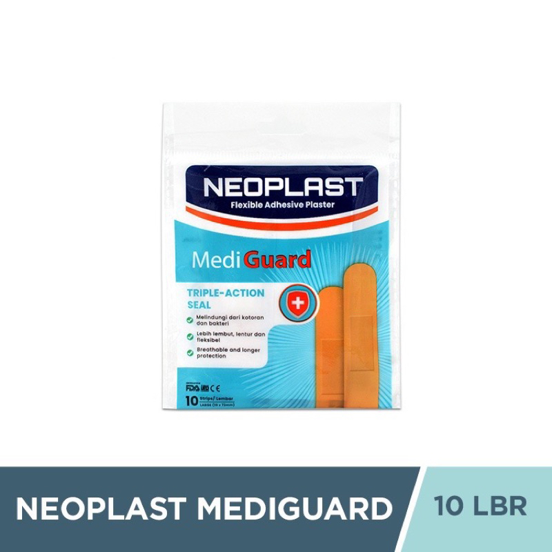 NEOPLAST Mediguard Plester Luka | Hydroguard Plester Luka Transparan - isi 10 Lembar