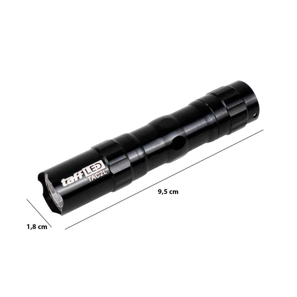 Senter Police LED Flashlight Waterproof Tahan Air 3W Bahan Alumunium