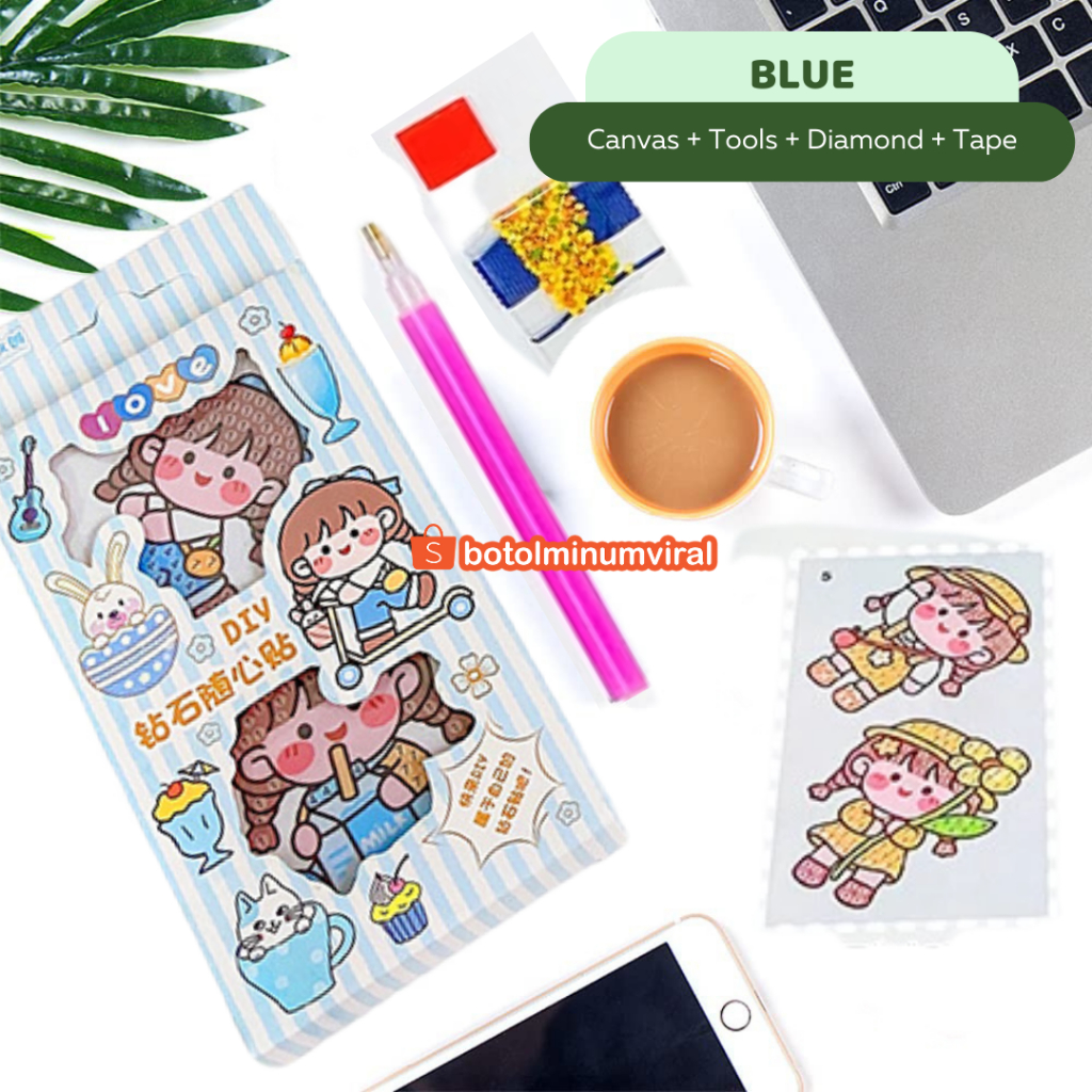 Sticker Momo DIY Diamond Painting Viral Bead Stiker Tempel Korea