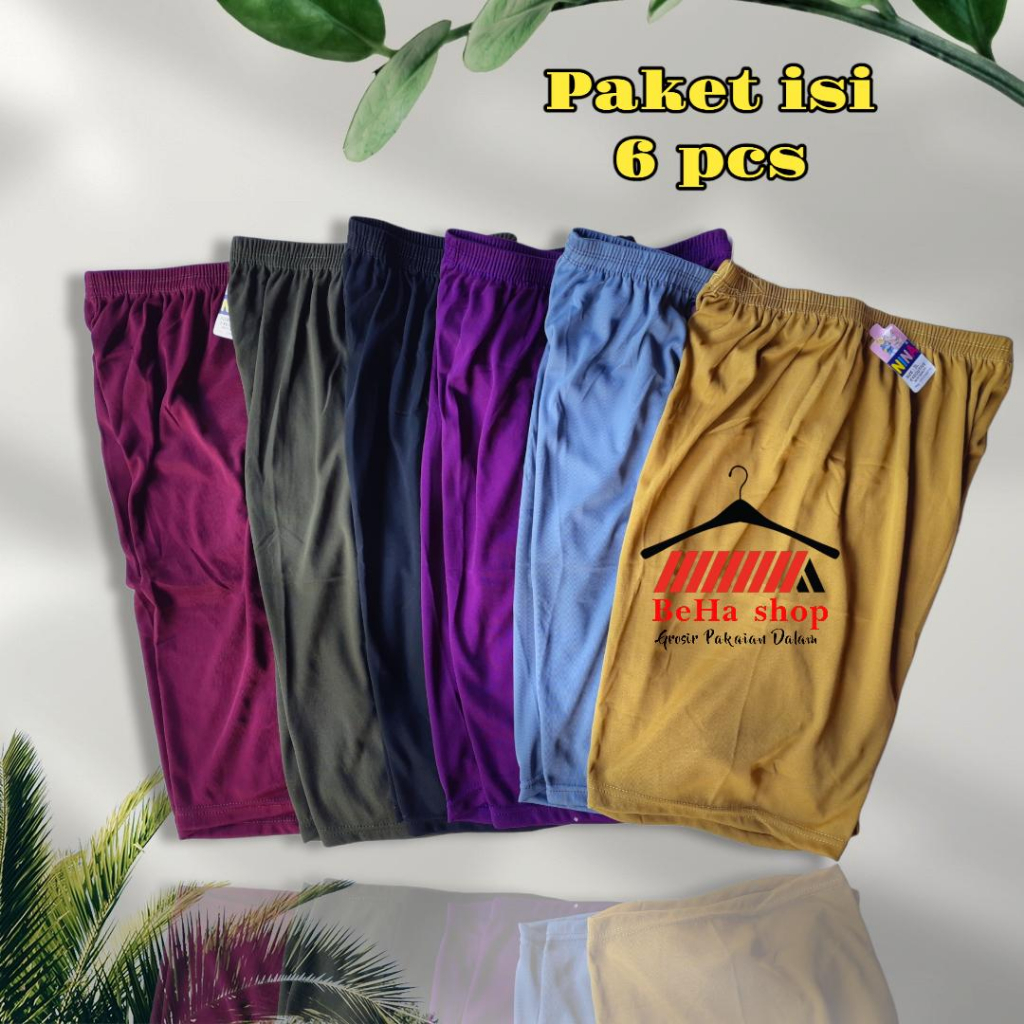 6 PCS Celana/Rangkepan Wanita Remaja Atau Dewasa Jumbo