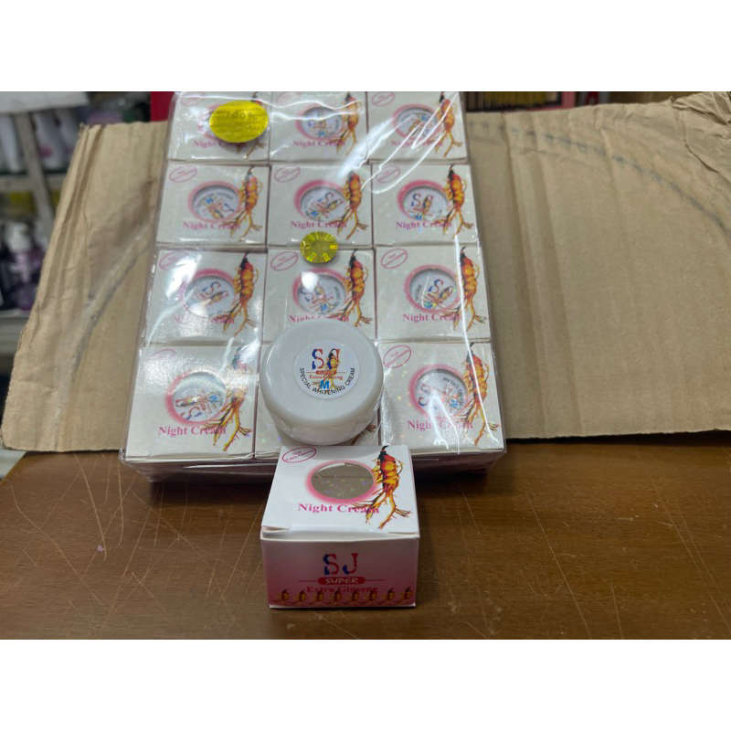 Cream SJ Ginseng Malam Krim Night (TERLARIS TERMURAH) (Harga 1 lusin)