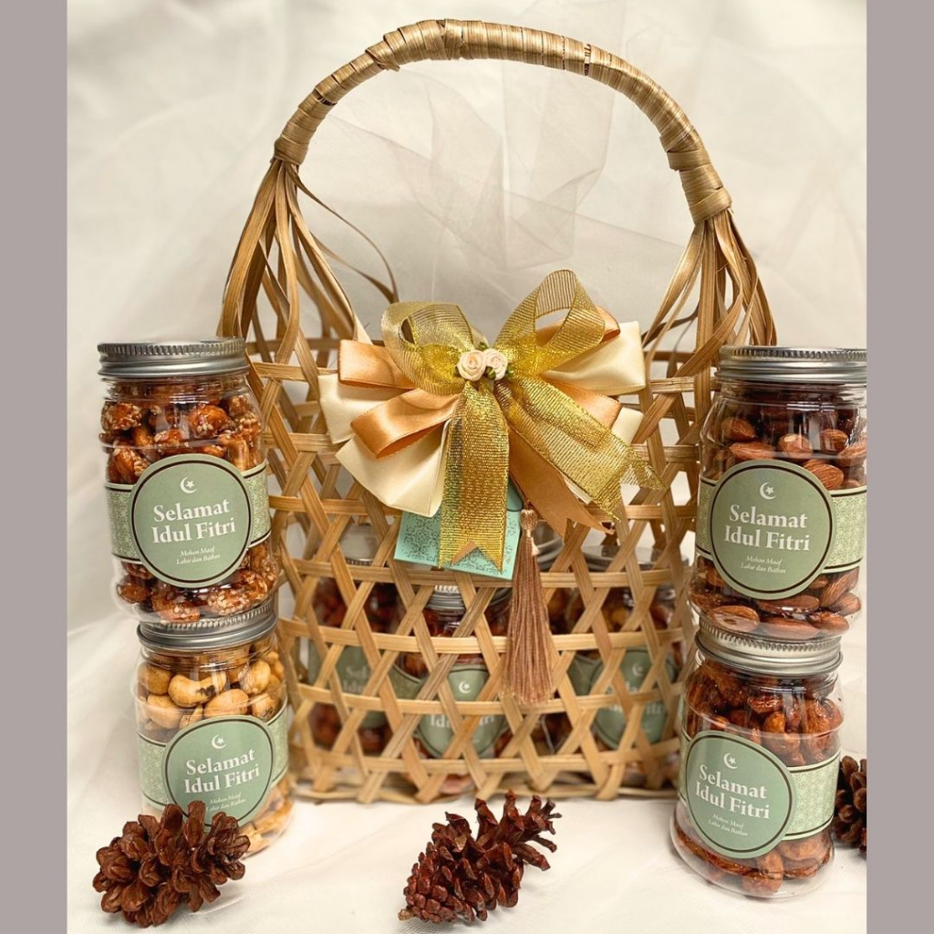 Tas Jinjing Anyaman Bambu Keranjang Hampers Botol Kantong Buah dll