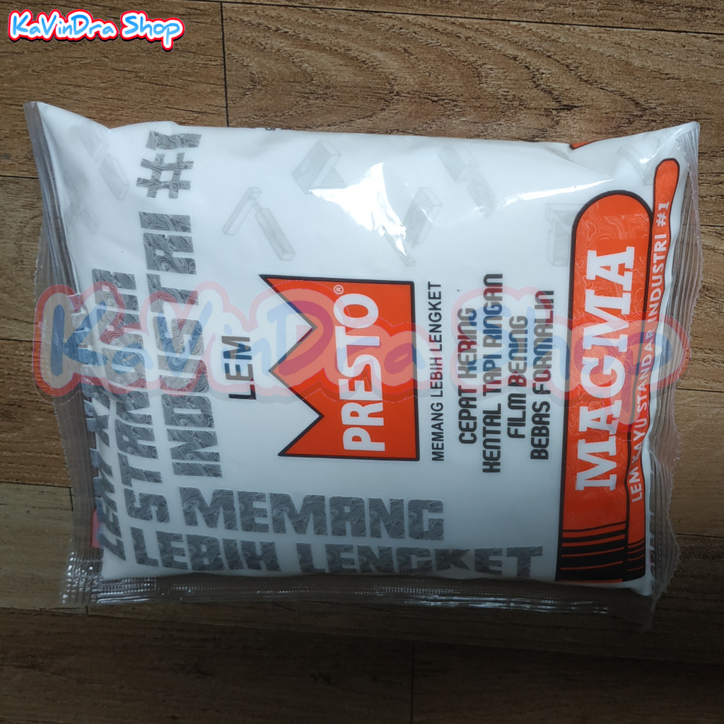 

RK PRESTO MAGMA Lem Kayu Standar Industri #1 Perkayuan Kemasan Kantong 500gr