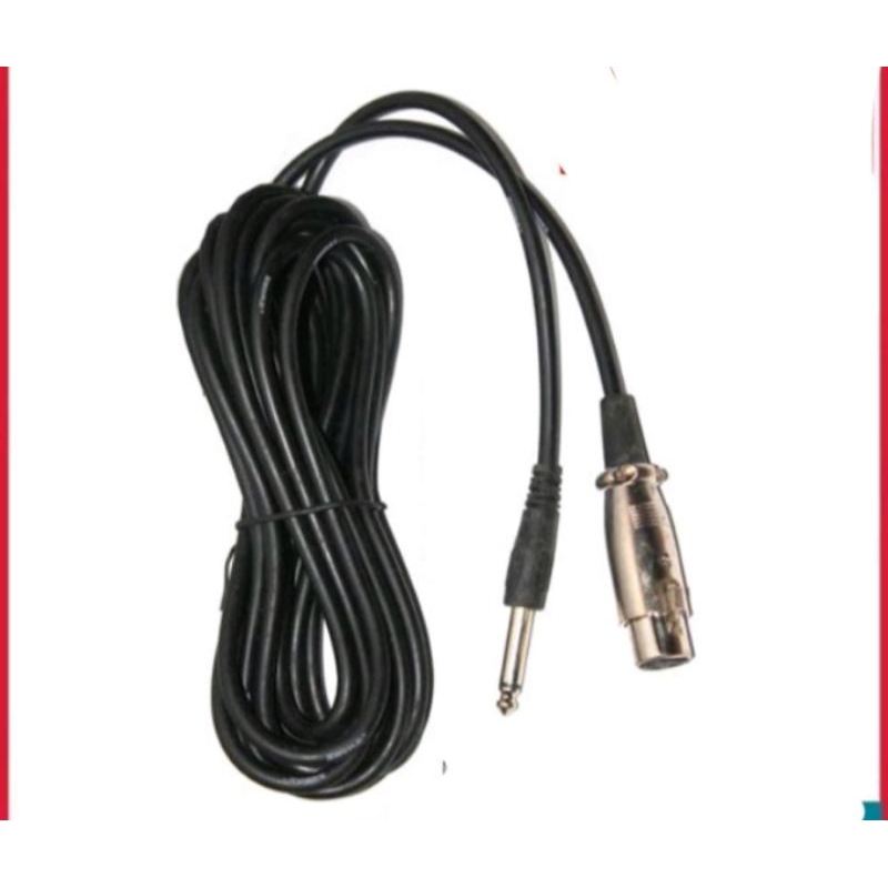 Kabel mic / kabel microphone jack besar akai 5 mtr   / 10 mtr Kwalitas Bagus