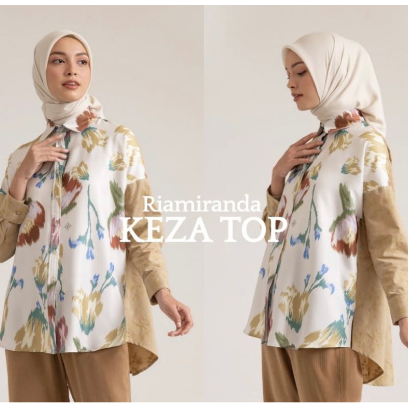 Keza Top Fall by Ria Miranda RM New Sale Murah Sale Size L/XL