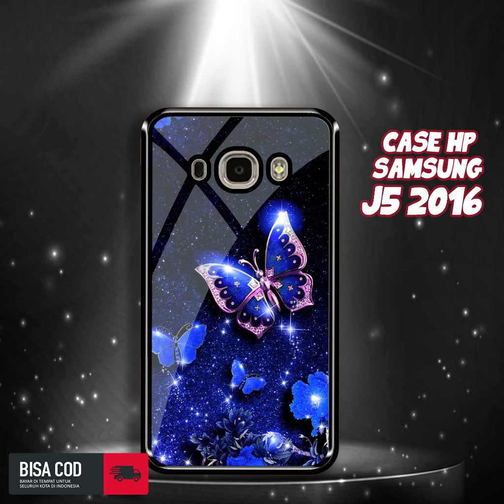 Case Samsung J5 2016 Motif [BUTTERFLY] Casing Samsung J5 2016 TERBARU Hardcase Glossy Kilau 2D Case 