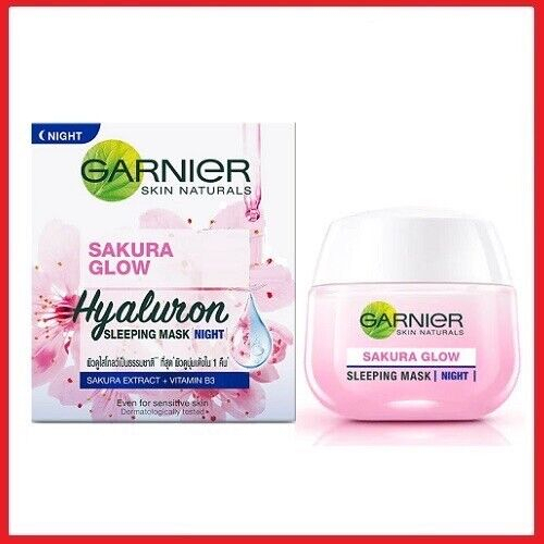 Garnier Sakura Hyaluron Night Cream / Krim Malam 50ml