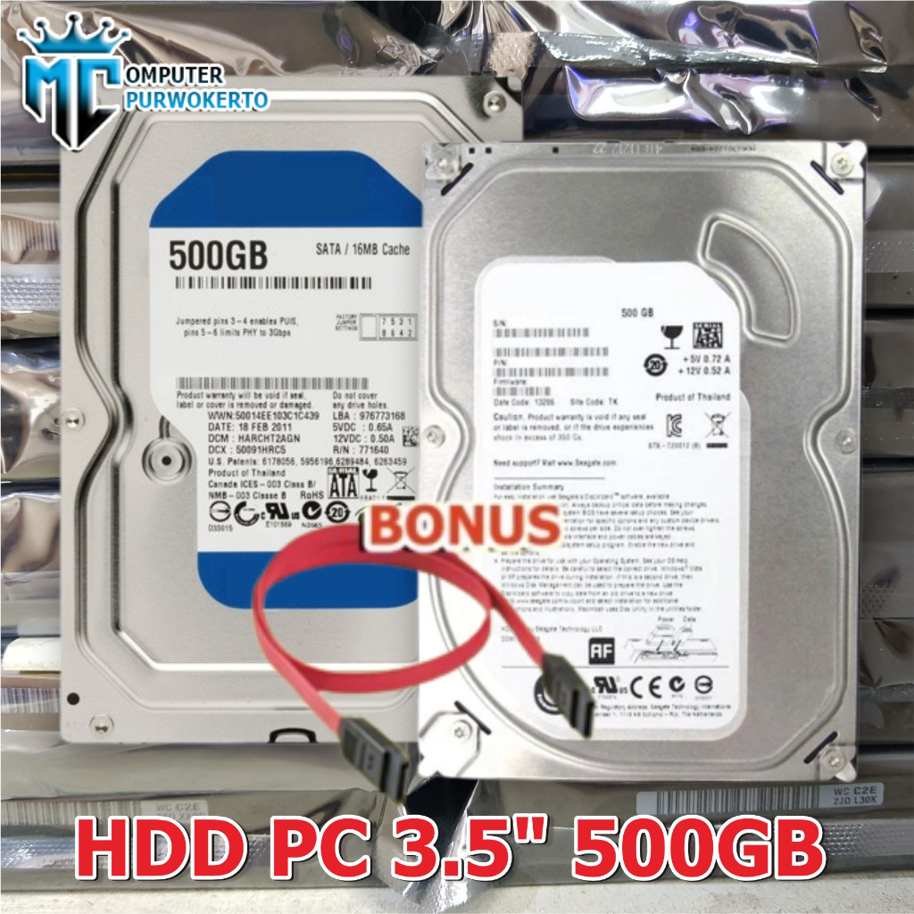 hardisk pc internal 3.5icnh 500gb sata