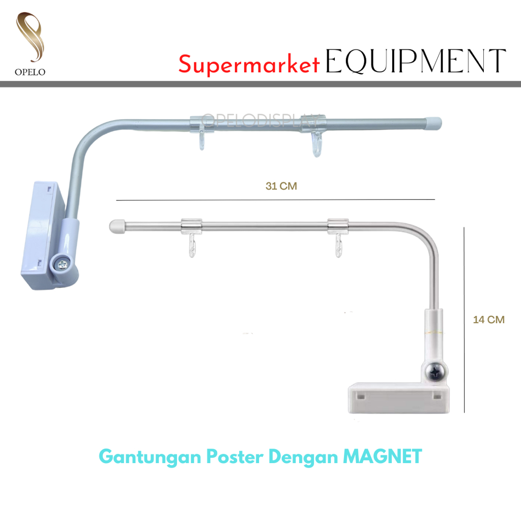 STAND BANNER SUPERMARKET MAGNET GANTUNGAN HARGA SUPERMAEKET
