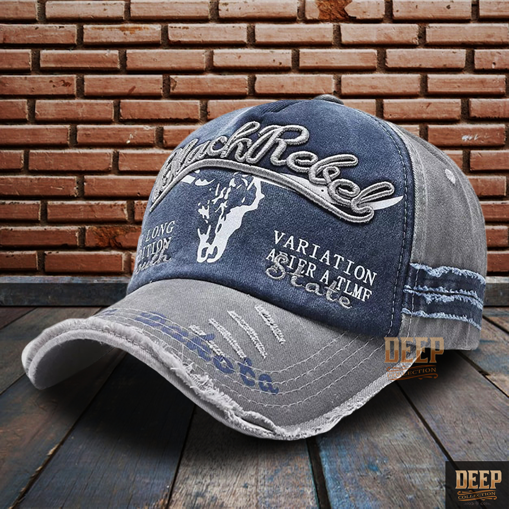 Topi Baseball Jeans Denim Pria / Wanita Kekinian | Topi Vintage Sobek Laki Laki Remaja / Dewasa | To