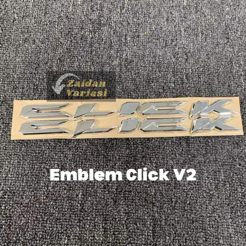 Emblem Click 125i 150i Stiker Logo Timbul Vario 125 New Old 160 150 Sticker 110 Karbu Hitam Thailand Tulisan