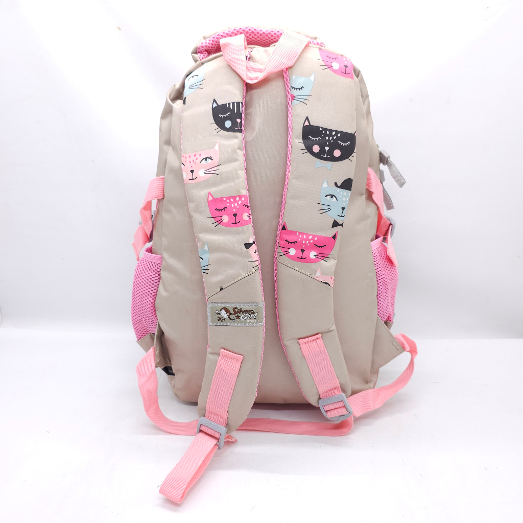 SILVER GIRL MOTIF KUCING BAHAN SUPER TEBAL KUAT / TAS SILVER GIRL ALTO ANIMASI KUCING + JAS HUJAN SIZE 18 INCHI BESAR MURAH / RANSEL LAPTOP SILVERGIRL KUCING PREMIUM MURAH KUAT / TAS SEKOLAH CEWEK ALTO SILVER GIRL MOTIF KUCING 18&quot; / TAS FASHION ALTO MURAH