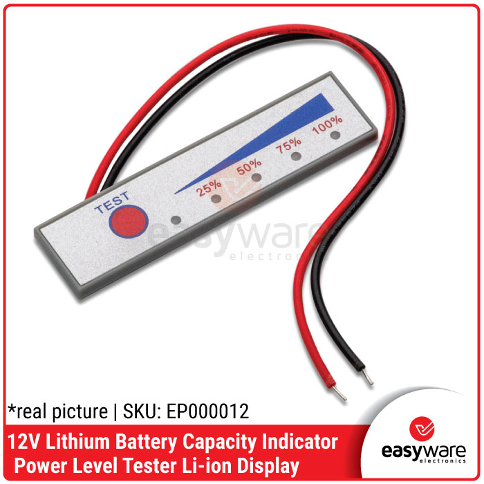 12V lithium battery capacity Tester display panel Electric power indicator board