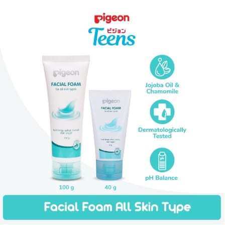 ✿ELYSABETHME✿ pigeon teens facial foam remaja sabun cuci muka face cleanser lembut cocok untuk kulit jerawat sensitif