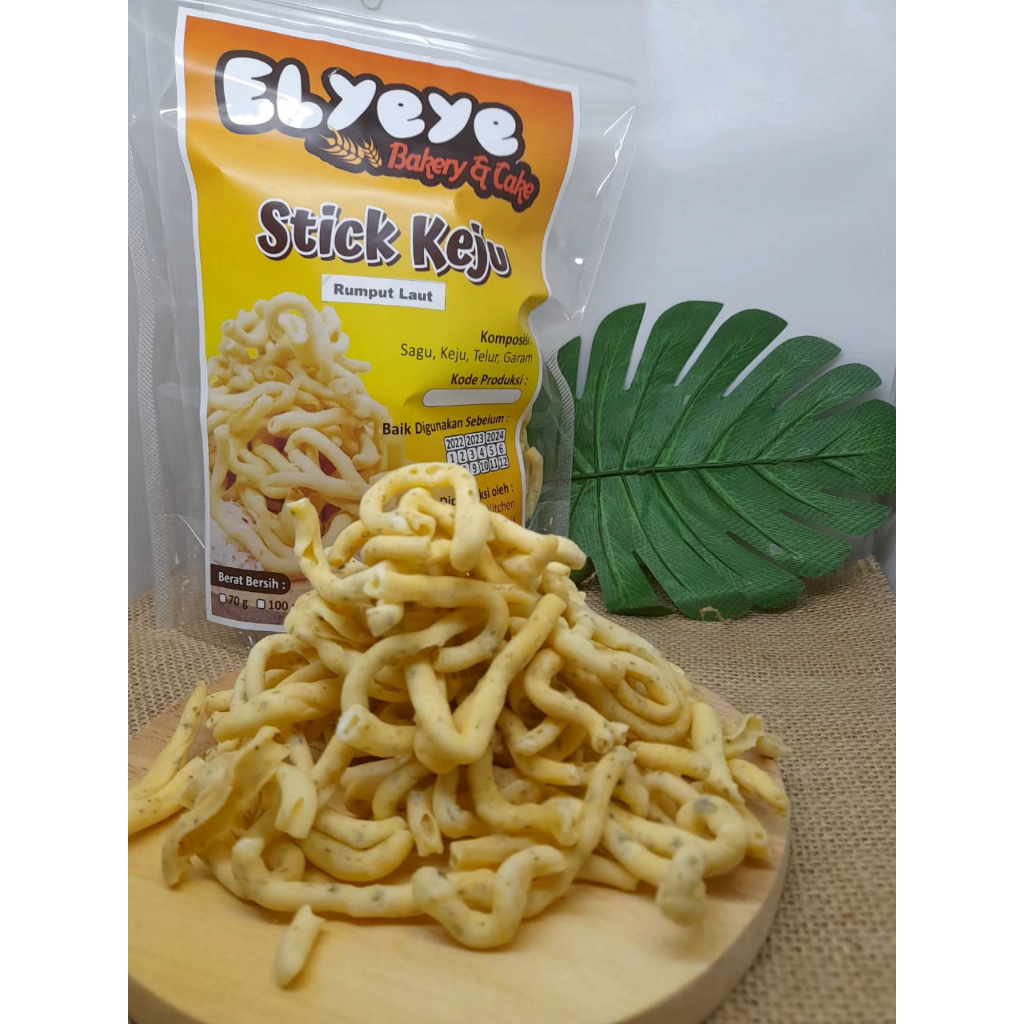 

Stick Keju Rumput Laut dengan Keju Kraft Cemilan Gurih Seaweed / Kemasan 250gr