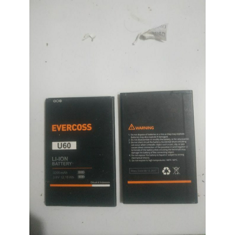 baterai bekas evercoss u60