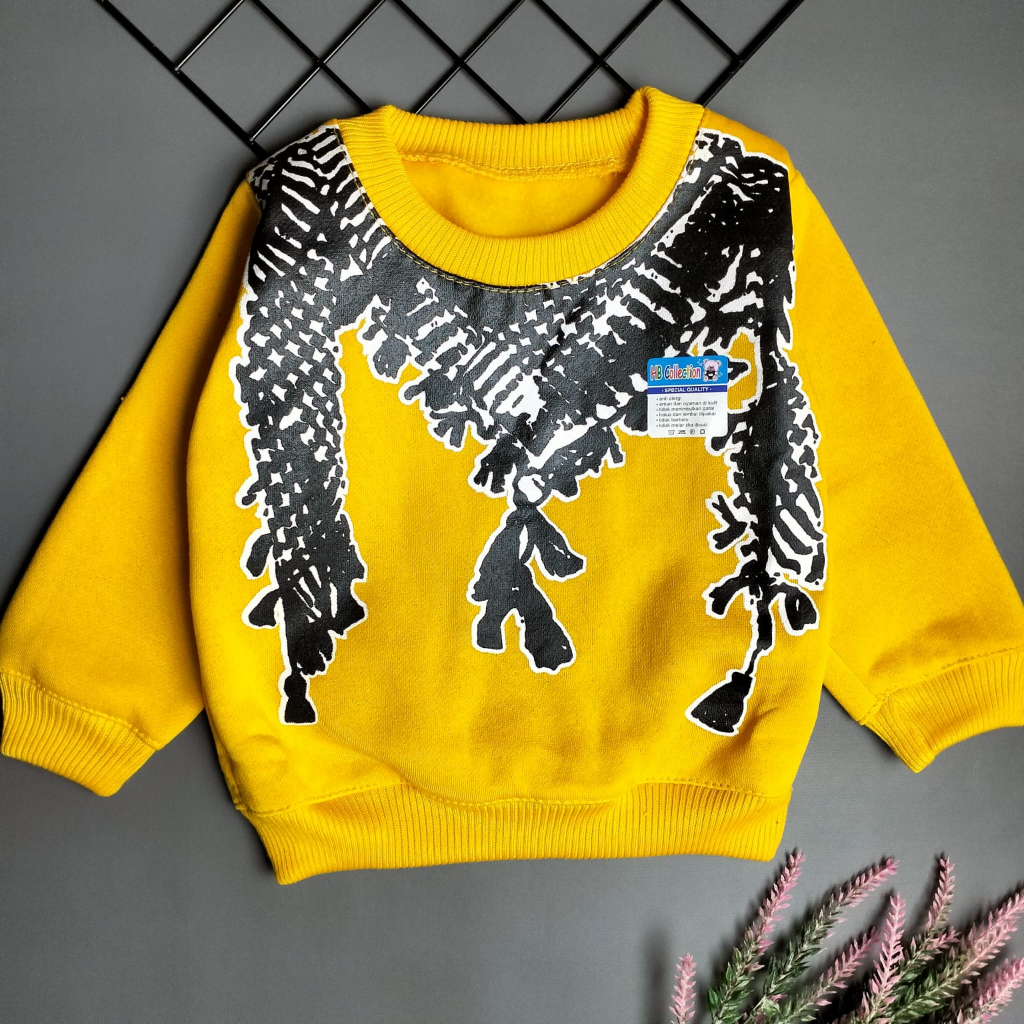 setelan sweater bayi 3-12 bulan motif sorban