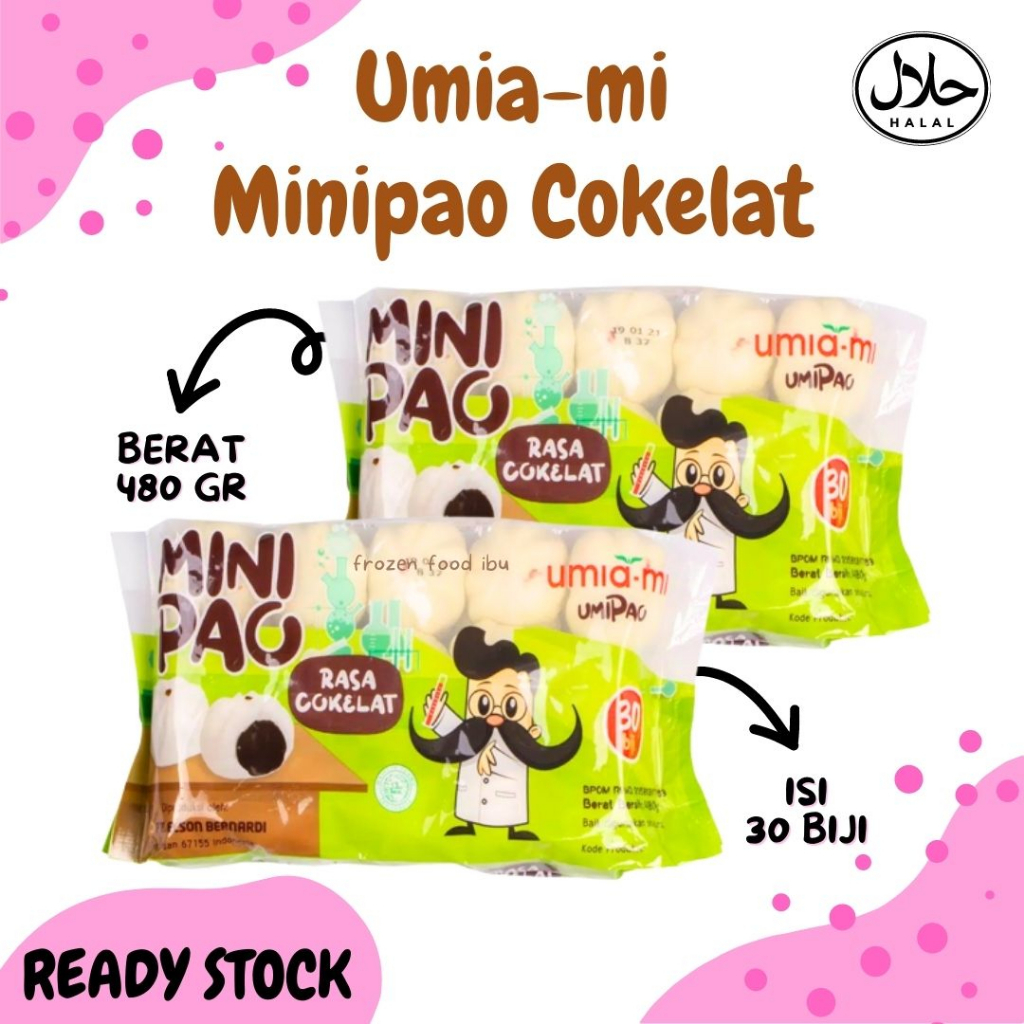 

Umiami Minipao Rasa Coklat 480gr Isi 30 Biji Frozen Food Banjarmasin