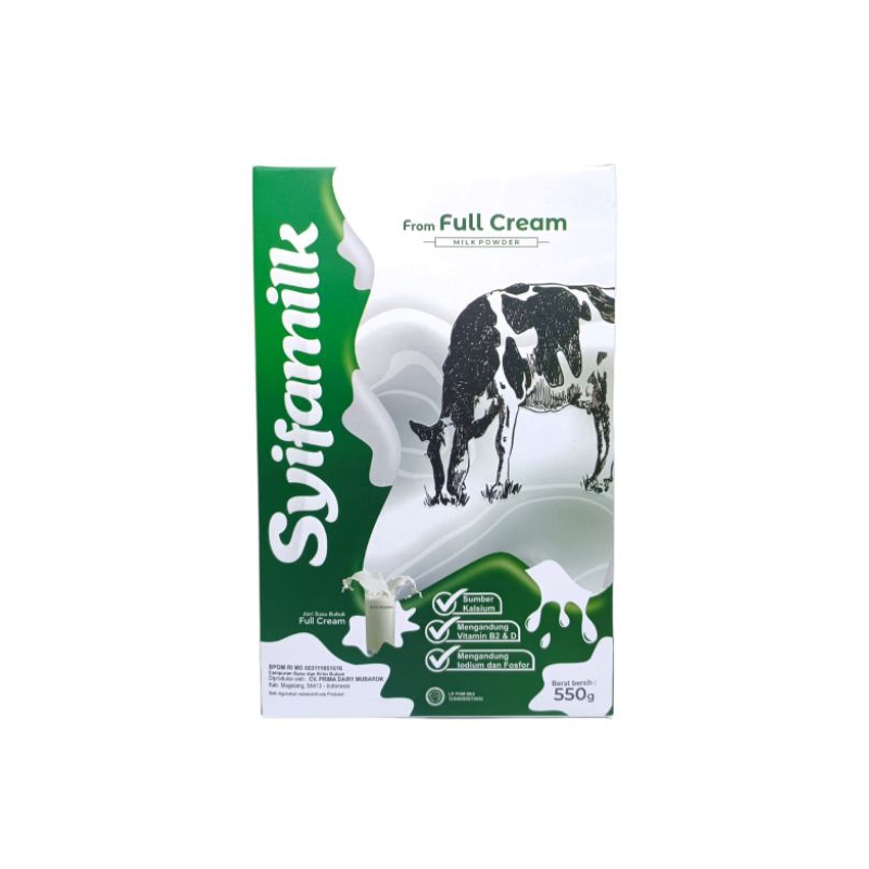 

Susu Sapi Bubuk Full Cream Syifamilk 550gr
