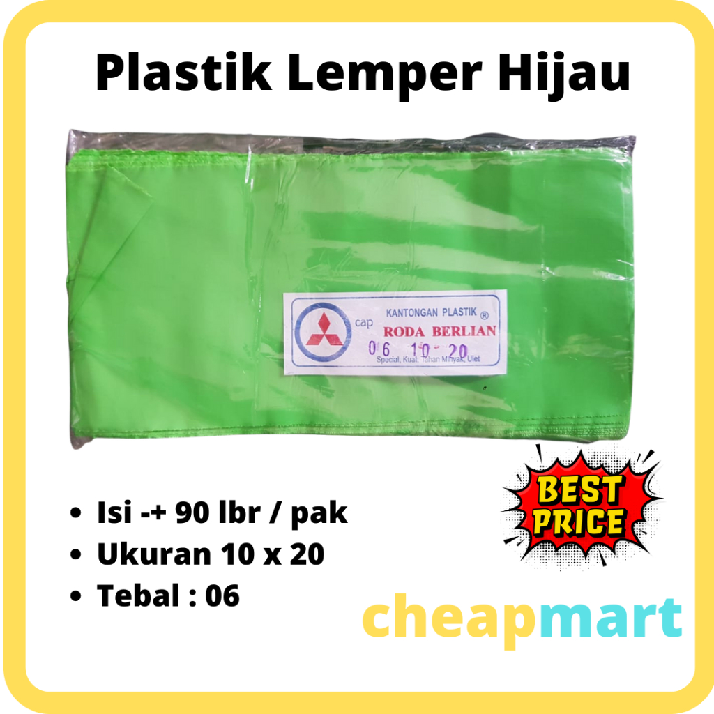1-pak Plastik Lemper / Bungkus Lemper / Plastik Lemper Hijau / Bungkus Lemper Hijau