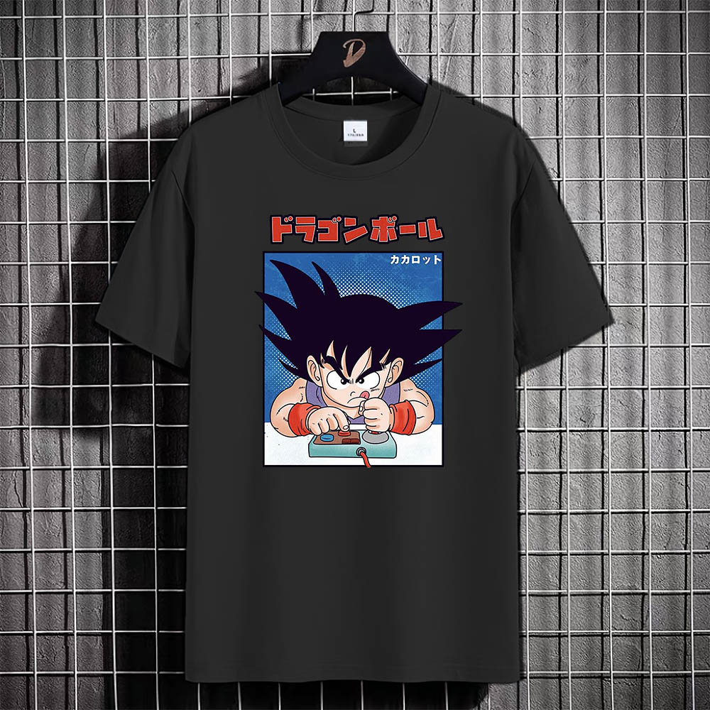 Kaos Tshirt Pria Baju PLAY GAME SONGOKU Distro Basic Lengan Pendek Cowok Kasual DTF