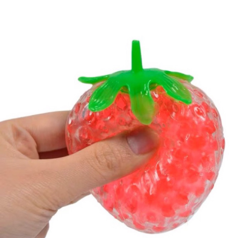 New Arrival Squishy MESHBALL Strawberry Pencet Anti Stress Mainan Viral By Sen