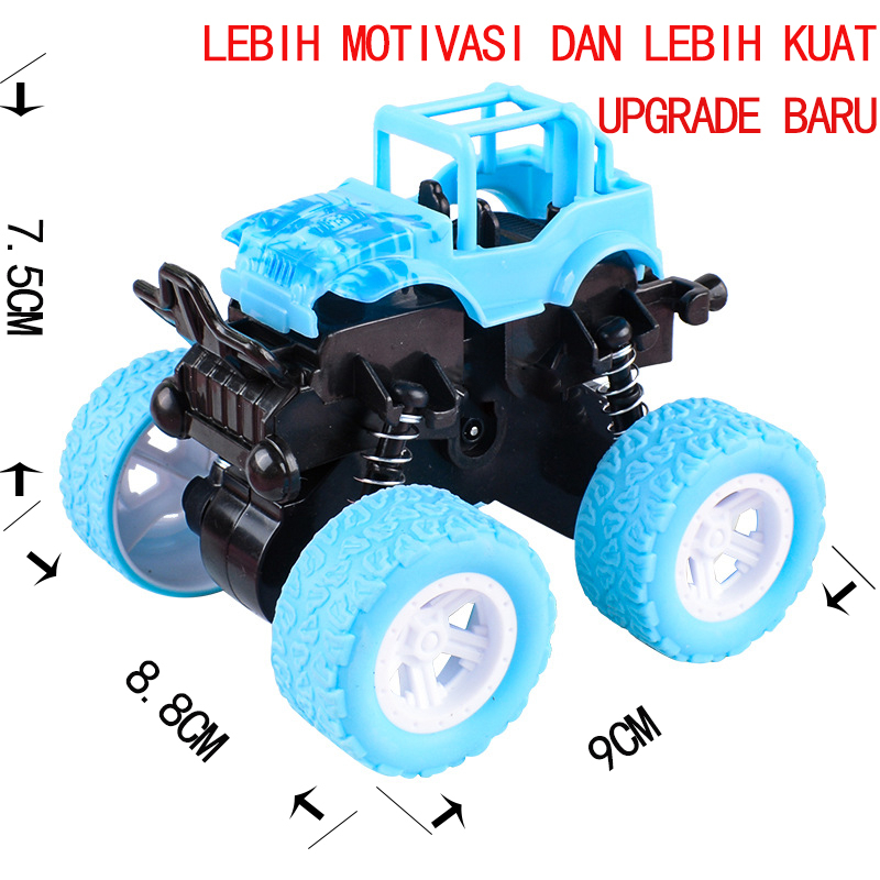 Mobil Mainan Mini Car Monster ZAP Truck Mobill Jip Off Road 4 Drive Inertial Bigfoot 360 Derajat