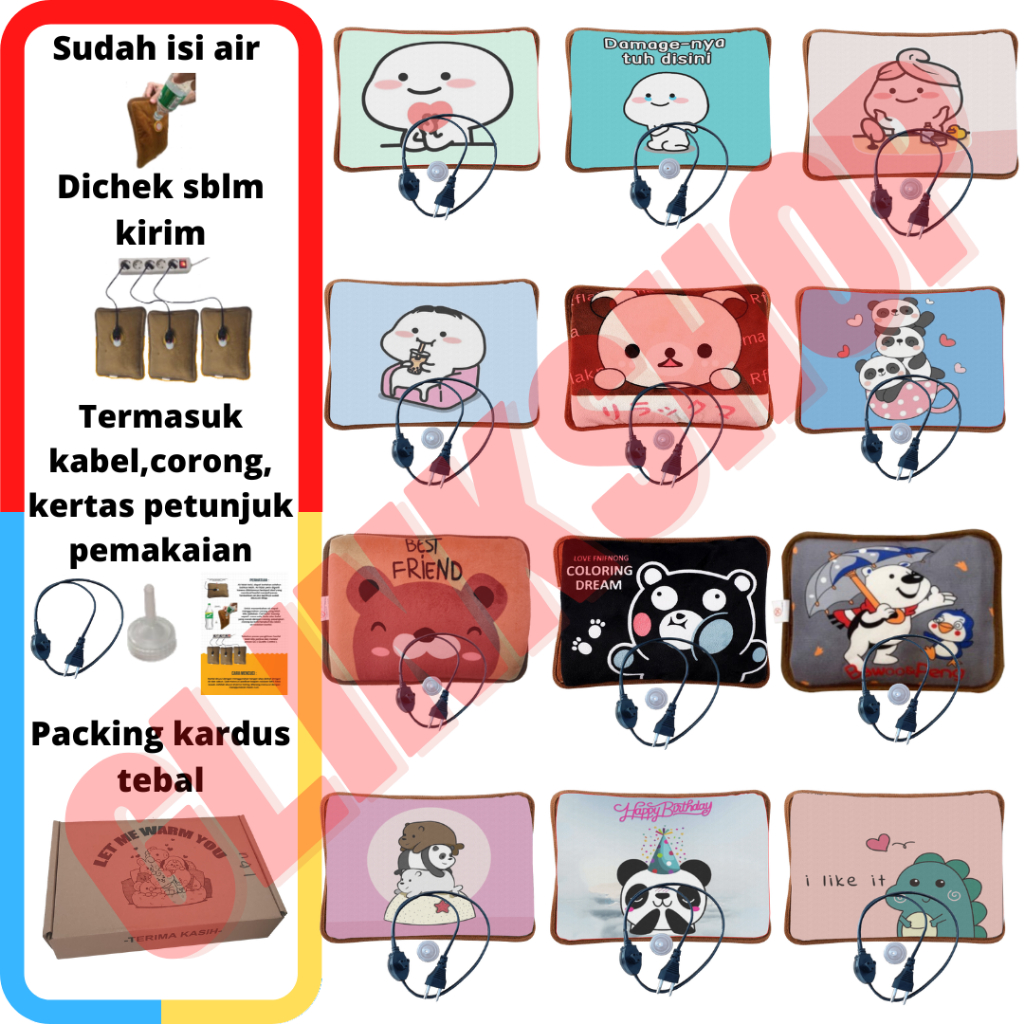 glinkshop1 Bantal Penghangat perut nyeri haid datang bulan mens menstruasi Karakter pentol damagenya tuh disini dandan make up relax di sofa rilakuma panda beruang hitam black panda dinoHadiah Pacar Istri Ibu