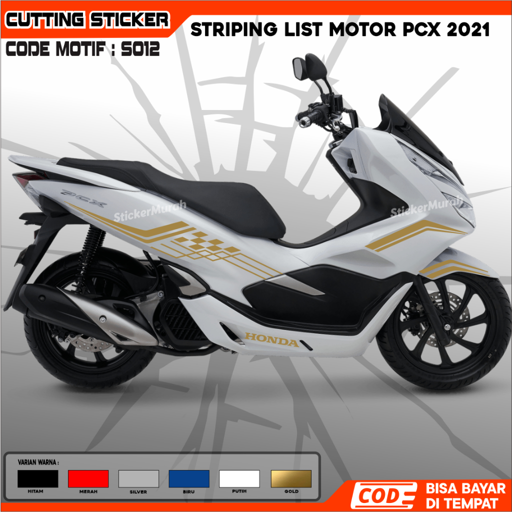 STICKER CUTTING LIST STRIPING PCX 2021 CODE S012 LIST PCX MURAH STICKER CUTTING KEREN