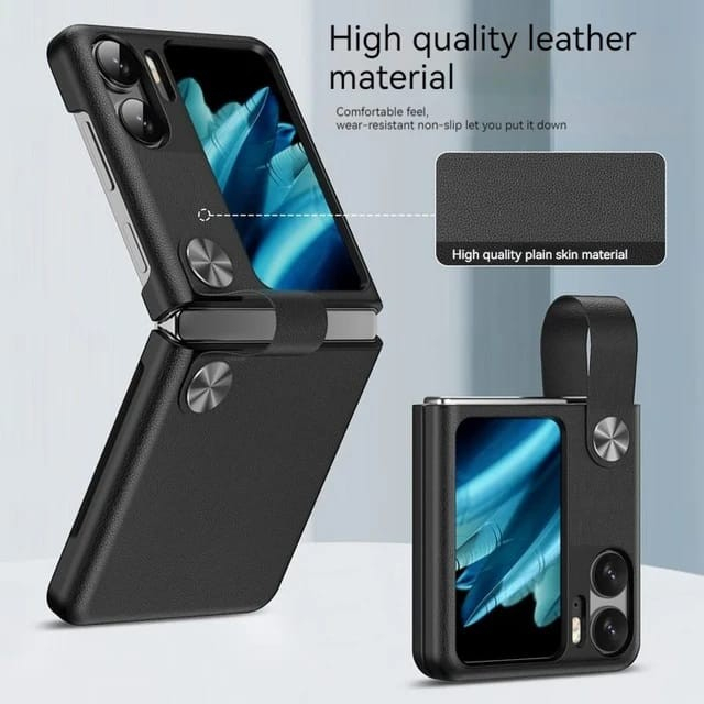 Case OPPO FIND N2 FLIP Matte Premium Leather Protective Case