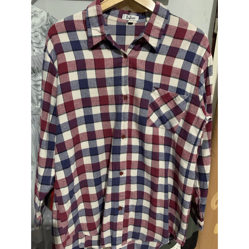 [Preloved/Second] Kemeja Wanita Flanel Tatum_id