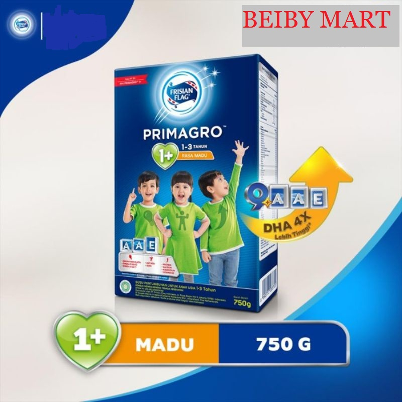 susu frisian flag primagro 1+ rasa vanila / madu 750gr