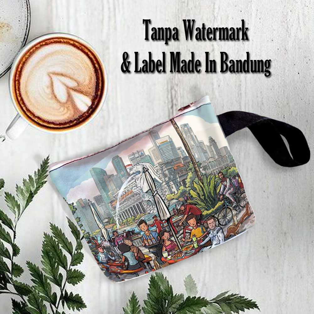 [GROSIR] Souvenir Pouch Dompet Singapur Singapore