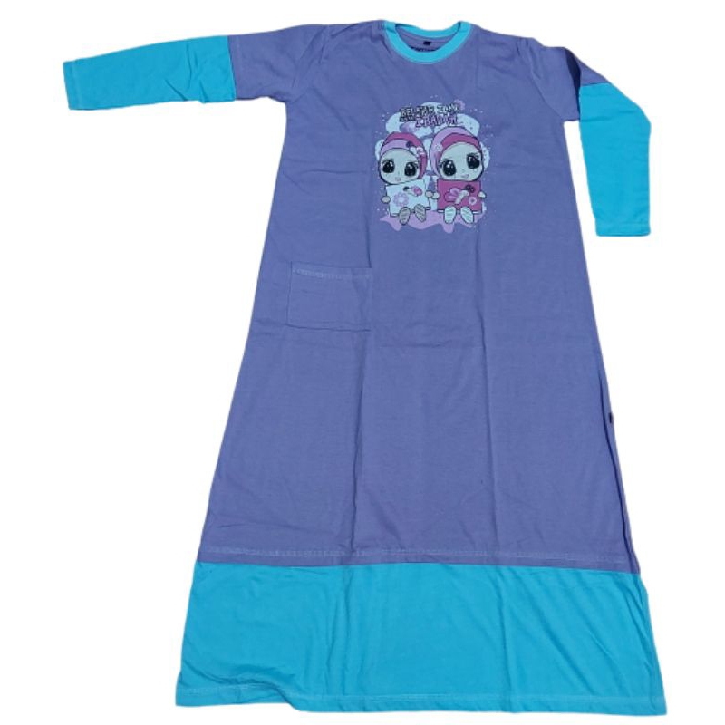 dress anak gamis anak baju muslim anak ungu butik