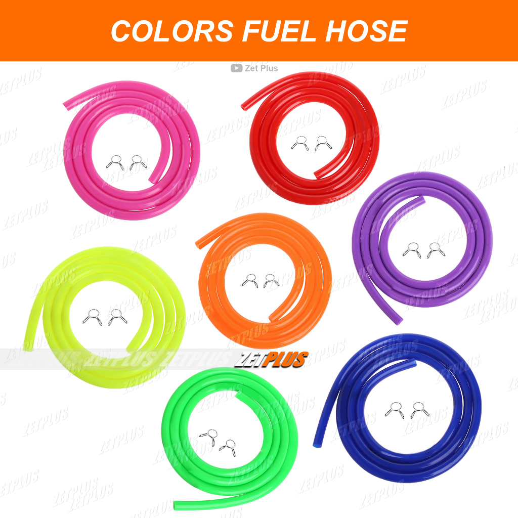 SELANG BENSIN WARNA UNIVERSAL/slang hawa variasi motor-atv-mini trail-mini gp/honda/yamaha/suzuki/ka