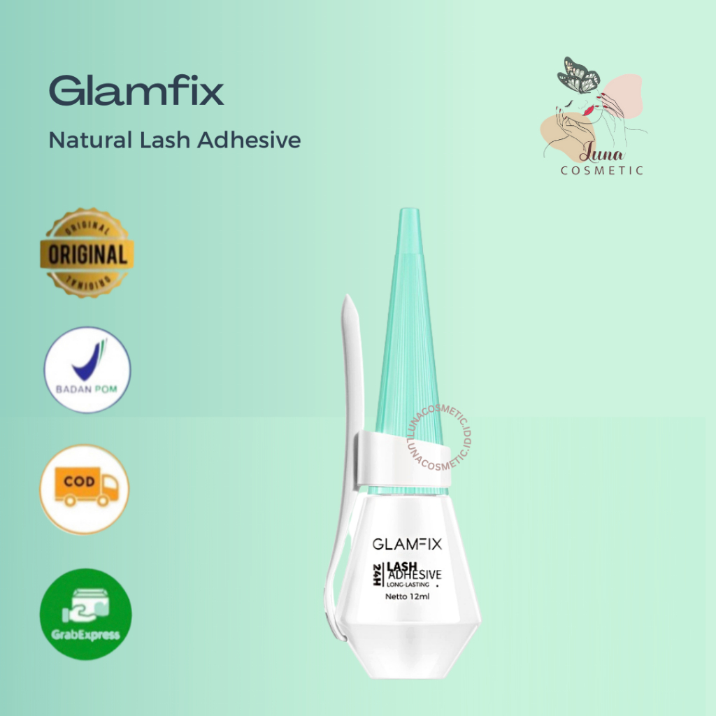 GLAMFIX Natural Lash Adhesive | GLAM FIX Alat Kecantikan Makeup YOU | BPOM