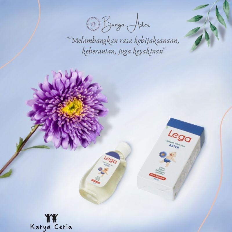 LEGA Minyak Telon Plus Aster Biru Anti Gigitan Nyamuk ukuran 70 ml Harum Wangi Baik Buat Kulit Bayi