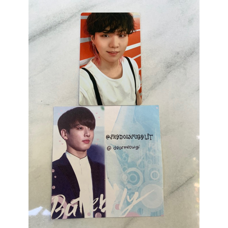 BTS SUGA Yoongi JAPAN FC Butter benefit photocard pc