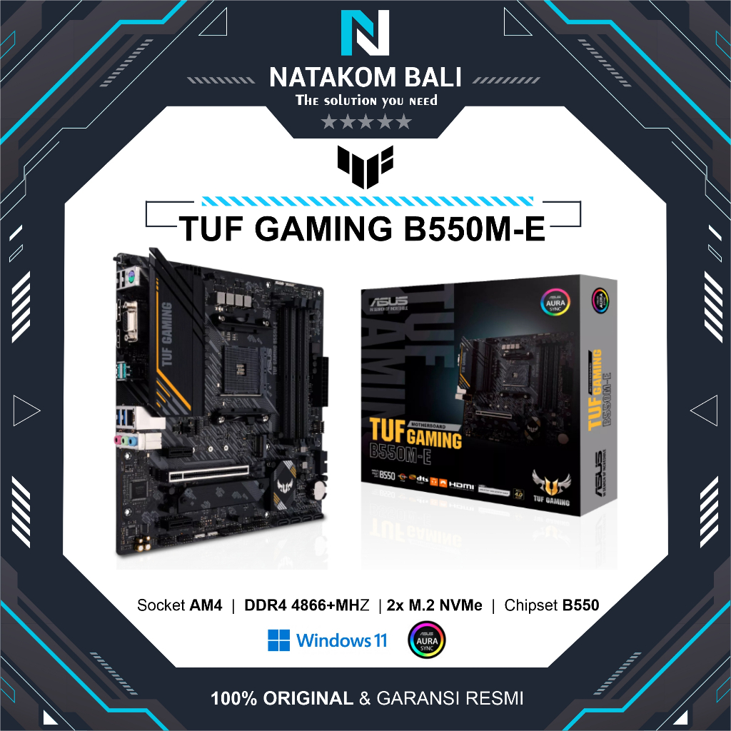 MOTHERBOARD ASUS TUF GAMING B550M E