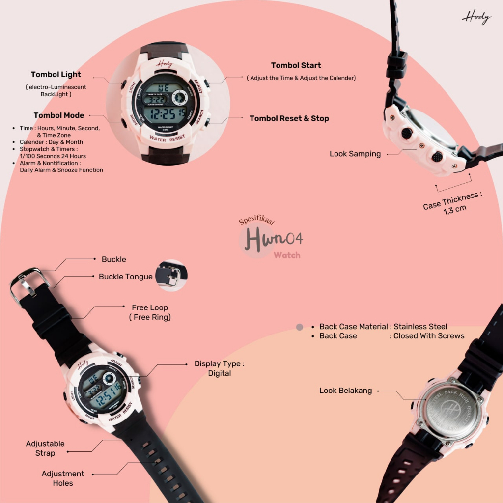 Jam Tangan Hody Watch N-04 - HWN04